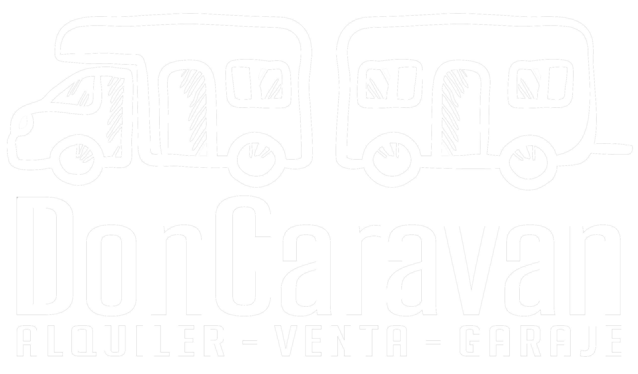 Logo DonCaravan blanco transparencia