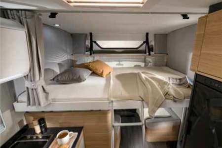 Autocaravana cama abatible