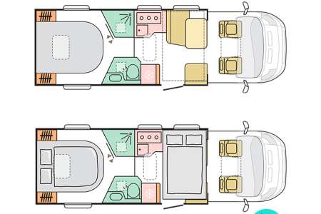 Autocaravana plano Adria matrix